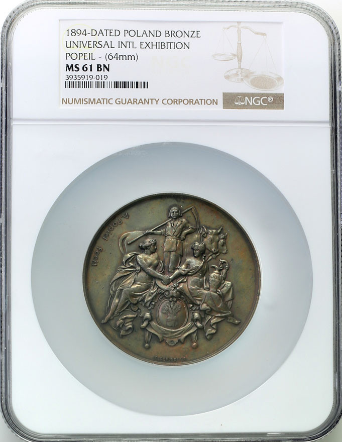 Medal Powszechna Wystawa Krajowa Lwów 1894 NGC MS61